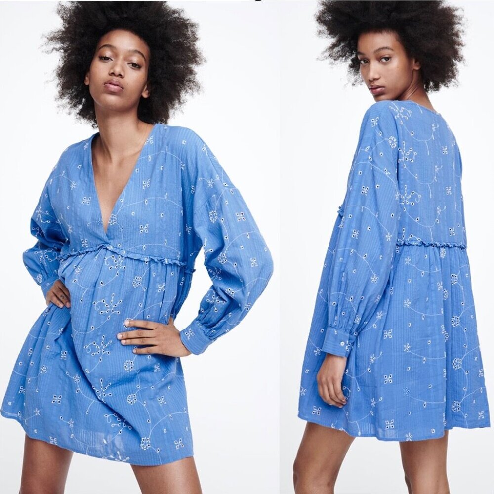 ZARA Embroidered Dress